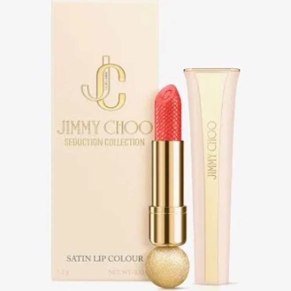 Jimmy Choo Satin Lip Colour in Peach Melba - Seduction Collection
